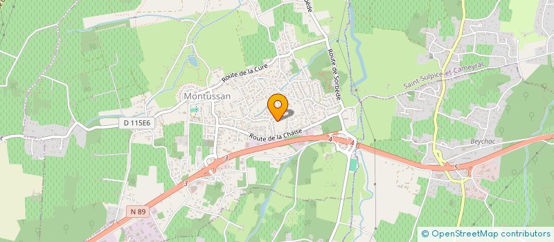 localisation de l'entreprise SCI DE LA CROIX  MONTUSSAN