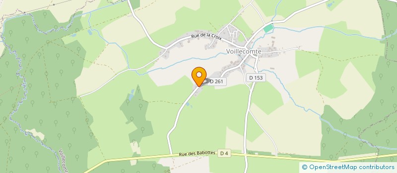 localisation de l'entreprise SCI DE LA CROIX à VOILLECOMTE