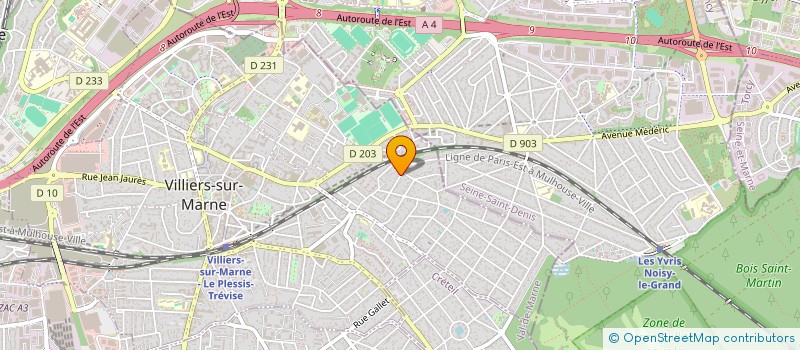 localisation de l'entreprise SCI DE LA CROIX  VILLIERS-SUR-MARNE