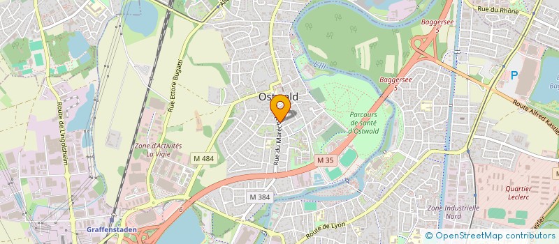 localisation de l'entreprise SCI DE LA CROIX  OSTWALD