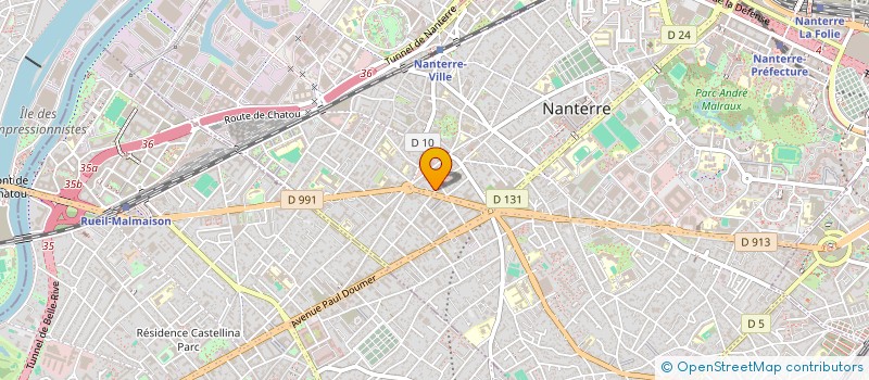 localisation de l'entreprise SCI DE LA CROIX  NANTERRE