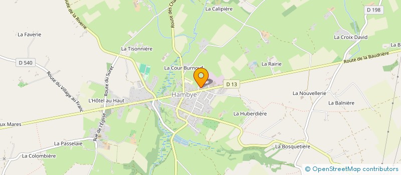 localisation de l'entreprise SCI DE LA CROIX AU BRETON  HAMBYE