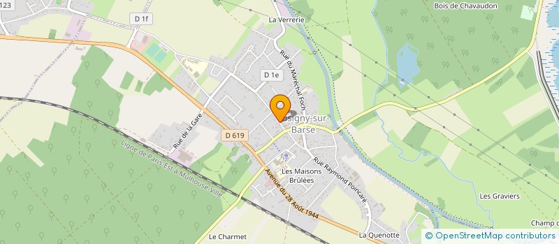 localisation de l'entreprise SCI DE LA CROIX BELLEY à LUSIGNY-SUR-BARSE