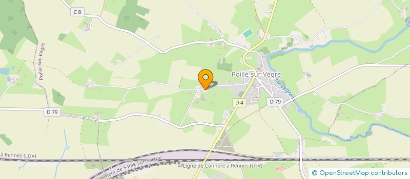 localisation de l'entreprise SCI DE LA CROIX BERNIER  POILLE-SUR-VEGRE