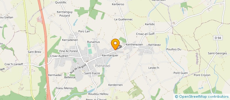 localisation de l'entreprise SCI DE LA CROIX BLANCHE  TREMEVEN