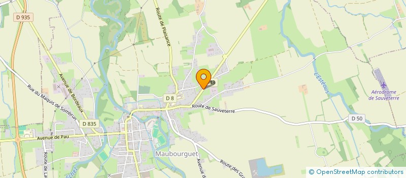 localisation de l'entreprise SCI DE LA CROIX BLANCHE  MAUBOURGUET