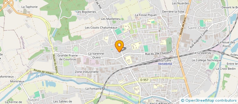 localisation de l'entreprise SCI DE LA CROIX BODIN  VENDOME