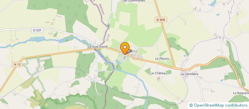 localisation de l'entreprise SCI DE LA CROIX CHEMIN à CARROUGES