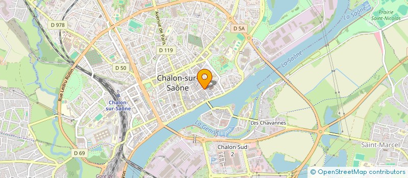 localisation de l'entreprise SCI DE LA CROIX CLEMENT  CHALON-SUR-SAONE