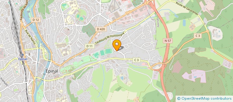 localisation de l'entreprise SCI DE LA CROIX D'EPINAL à EPINAL