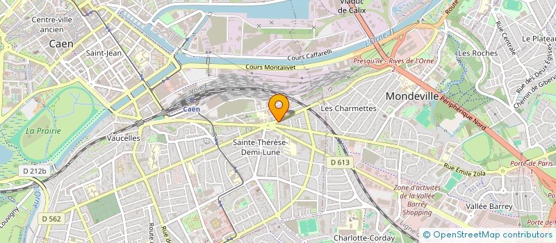 localisation de l'entreprise SCI DE LA CROIX D'OR à CAEN