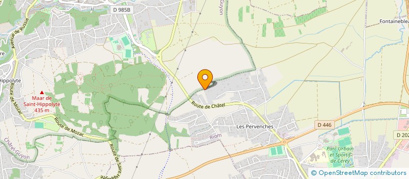 localisation de l'entreprise SCI DE LA CROIX DE FER  RIOM