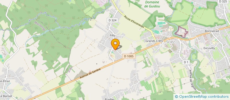 localisation de l'entreprise SCI DE LA CROIX DE FILLY  SCIEZ