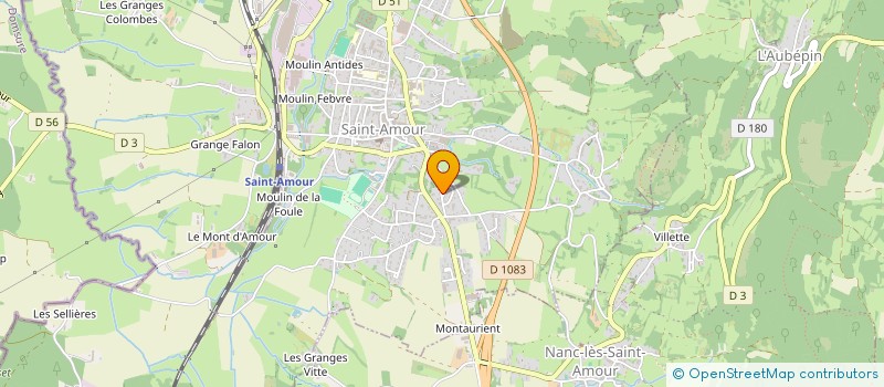 localisation de l'entreprise SCI DE LA CROIX DE LA MISSION  SAINT-AMOUR