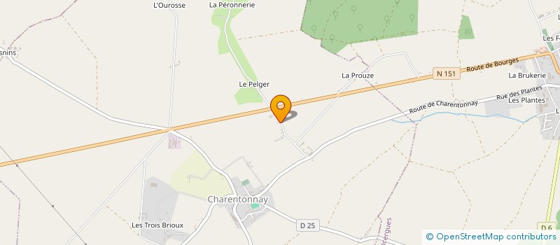 localisation de l'entreprise SCI DE LA CROIX DE LAYE  CHARENTONNAY