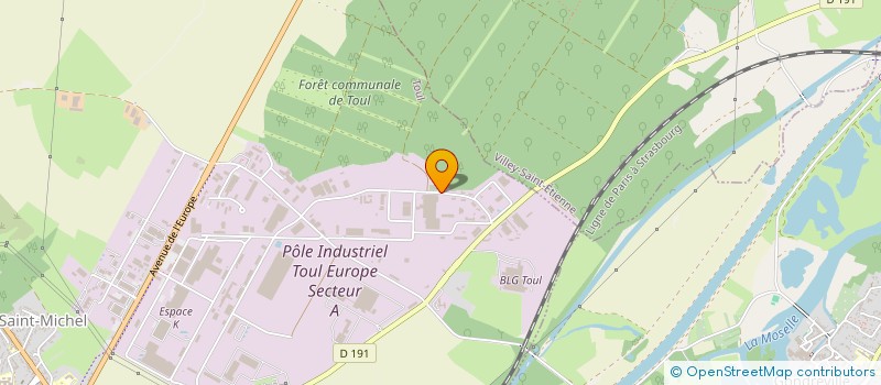 localisation de l'entreprise SCI DE LA CROIX DE METZ  TOUL