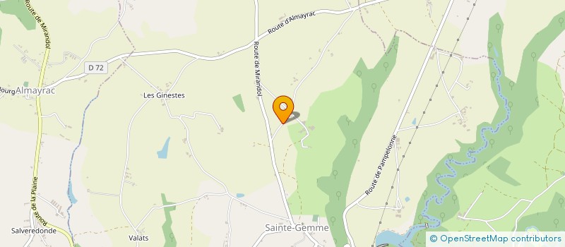 localisation de l'entreprise SCI DE LA CROIX DE MILLE  SAINTE-GEMME