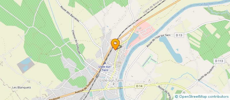 localisation de l'entreprise SCI DE LA CROIX DE MOLLES à LISLE-SUR-TARN