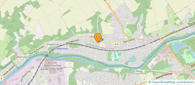 localisation de l'entreprise SCI DE LA CROIX DE MONTCEL  AUVERS-SUR-OISE