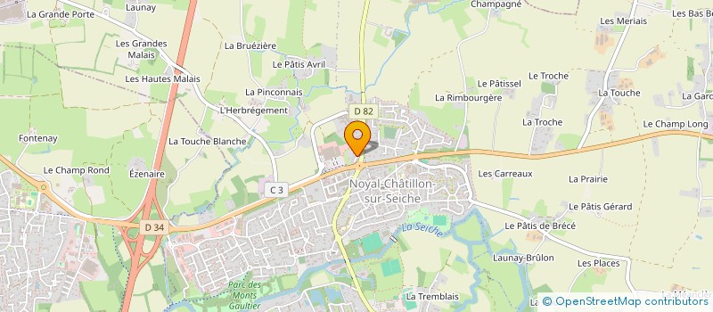 localisation de l'entreprise SCI DE LA CROIX DE PIERRE  NOYAL-CHATILLON-SUR-SEICHE