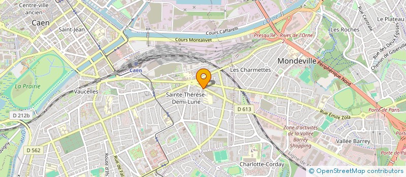 localisation de l'entreprise SCI DE LA CROIX DE SANTE  CAEN