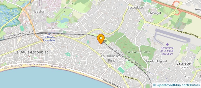 localisation de l'entreprise SCI DE LA CROIX DE VILLE  LA BAULE-ESCOUBLAC