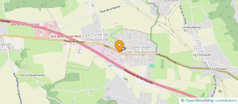 localisation de l'entreprise SCI DE LA CROIX DU VOEU  SAINT-OUEN-DE-THOUBERVILLE