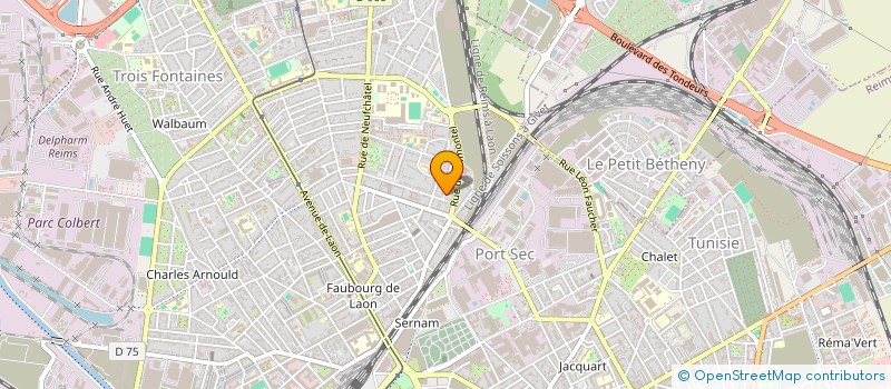 localisation de l'entreprise SCI DE LA CROIX GILLES  REIMS