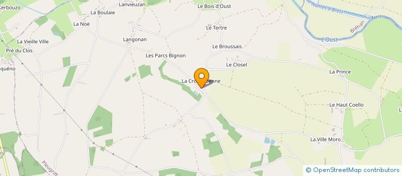 localisation de l'entreprise SCI DE LA CROIX GUEN  PLEUGRIFFET