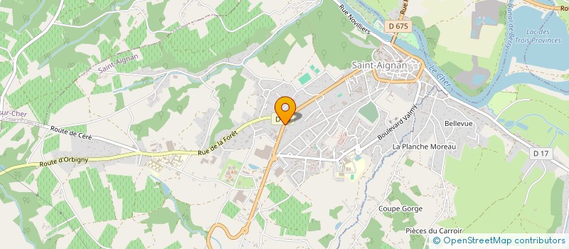 localisation de l'entreprise SCI DE LA CROIX MICHEL  ROMORANTIN-LANTHENAY