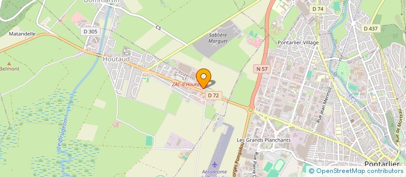 localisation de l'entreprise SCI DE LA CROIX PARIOT  HOUTAUD