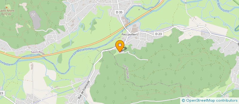 localisation de l'entreprise SCI DE LA CROIX ST JACQUES  LE SYNDICAT