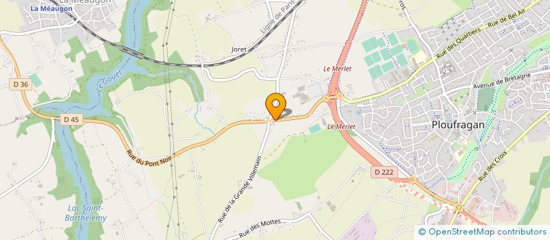 localisation de l'entreprise SCI DE LA CROIX TUAL  PLOUFRAGAN