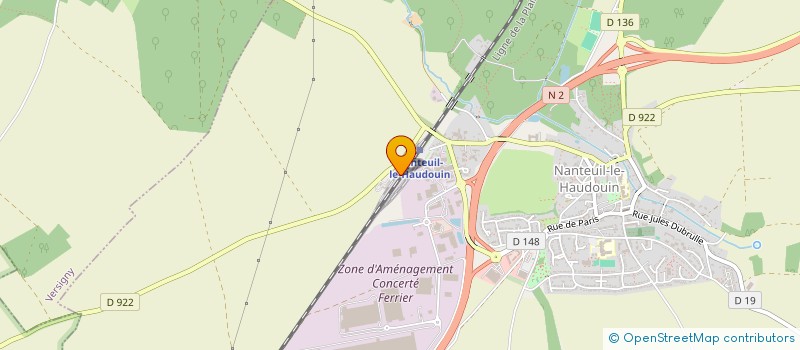 localisation de l'entreprise SCI DE LA CROIX VERTE  NANTEUIL-LE-HAUDOUIN