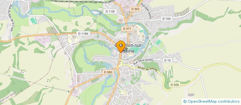 localisation de l'entreprise SCI DE LA CROIX VERTE  CHATILLON-SUR-SEINE