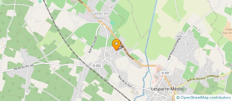 localisation de l'entreprise SCI DE LA CROIX VERTE  GAILLAN-EN-MEDOC