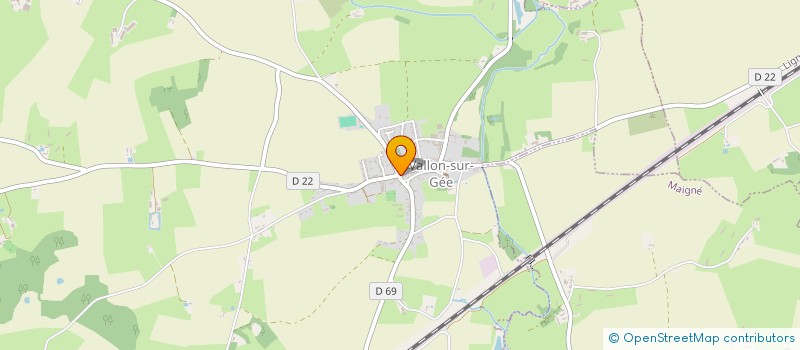 localisation de l'entreprise SCI DE LA CROIX VERTE  VALLON-SUR-GEE