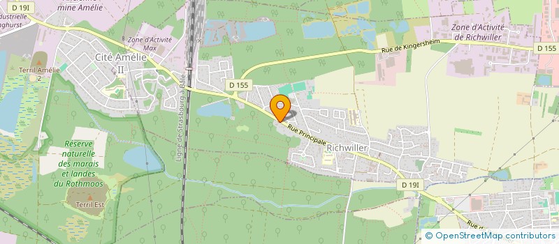 localisation de l'entreprise SCI DE LA CROIX VERTE  RICHWILLER