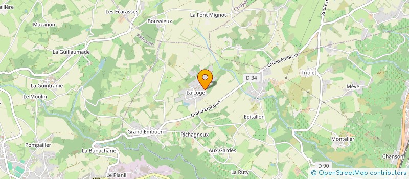 localisation de l'entreprise SCI DE LA CROIX VERTE  CHAVANAY