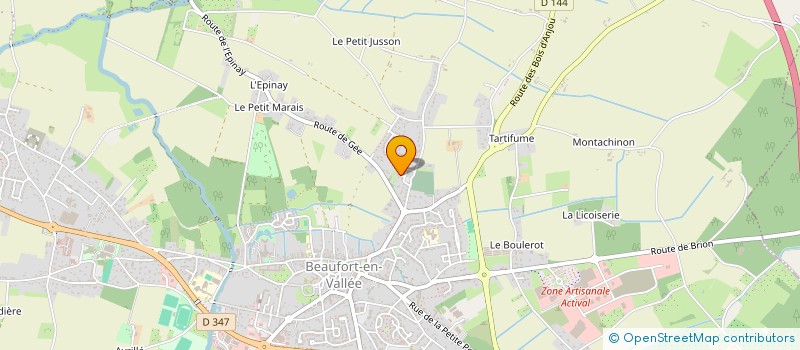 localisation de l'entreprise SCI DE LA CROIX VIAU à BRISSAC LOIRE AUBANCE