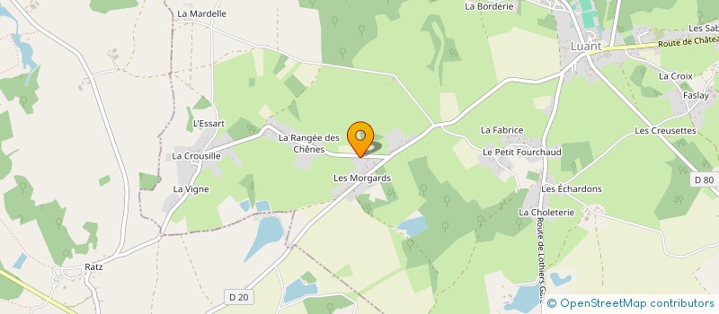 localisation de l'entreprise SCI DE LA CROUSILLE à LUANT