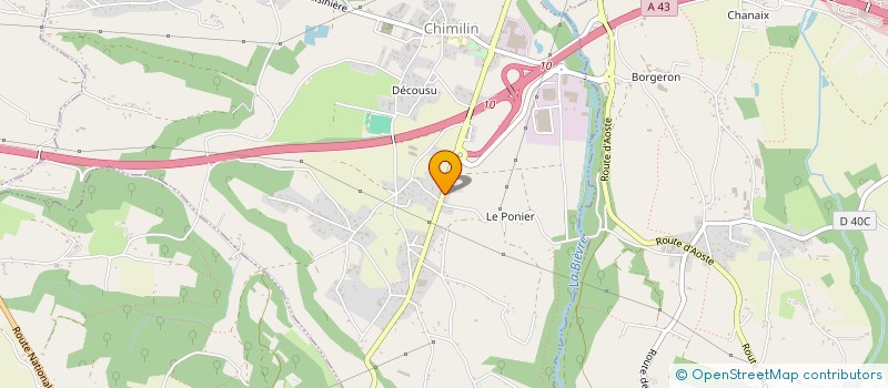 localisation de l'entreprise SCI DE LA CUISINIERE  CHIMILIN