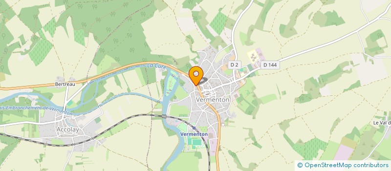 localisation de l'entreprise SCI DE LA CURE à VERMENTON