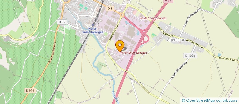 localisation de l'entreprise SCI DE LA CURE à NUITS-SAINT-GEORGES