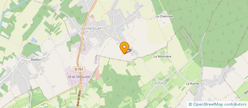 localisation de l'entreprise SCI DE LA CURE  LE CONTROIS-EN-SOLOGNE