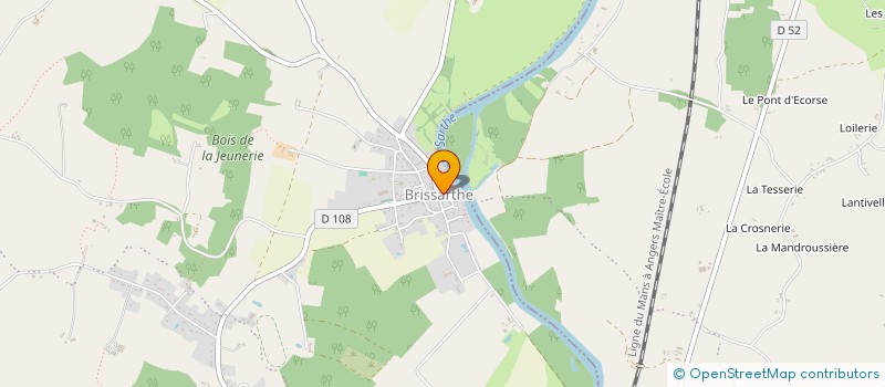 localisation de l'entreprise SCI DE LA CURE  LES HAUTS-D'ANJOU