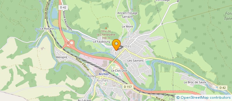 localisation de l'entreprise SCI DE LA CURE  ARCHETTES