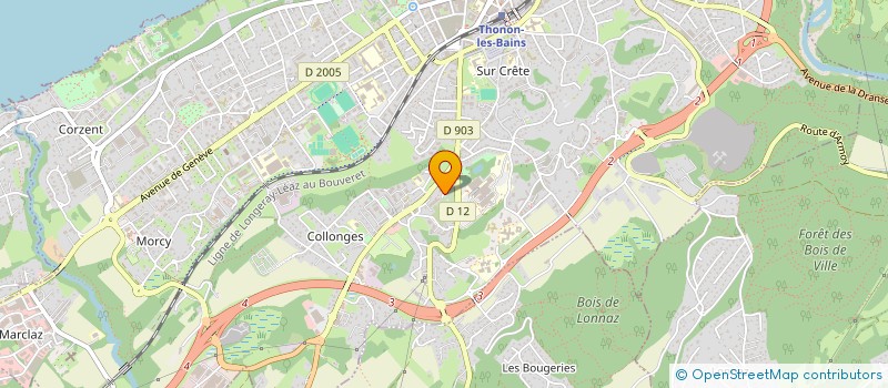 localisation de l'entreprise SCI DE LA DAME à THONON-LES-BAINS
