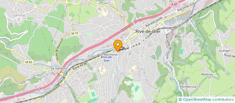 localisation de l'entreprise SCI DE LA DAME BLANCHE  RIVE-DE-GIER