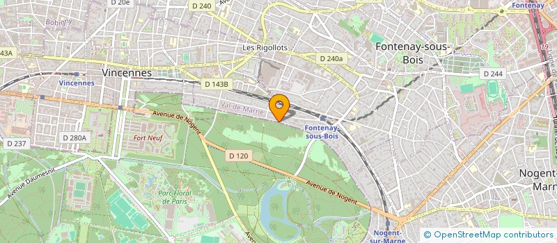 localisation de l'entreprise SCI DE LA DAME BLANCHE à FONTENAY-SOUS-BOIS